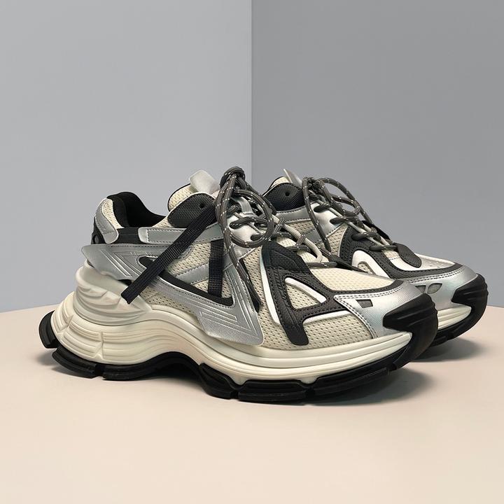 巨好看时尚休闲6CM增高老爹鞋男女百搭厚底情侣鞋复古潮流鞋子