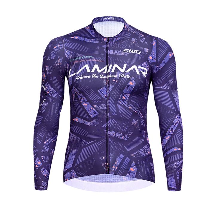 SWG铭胜骑行服春秋冬季男款公路车自行车抓绒透气上衣（层流上衣）