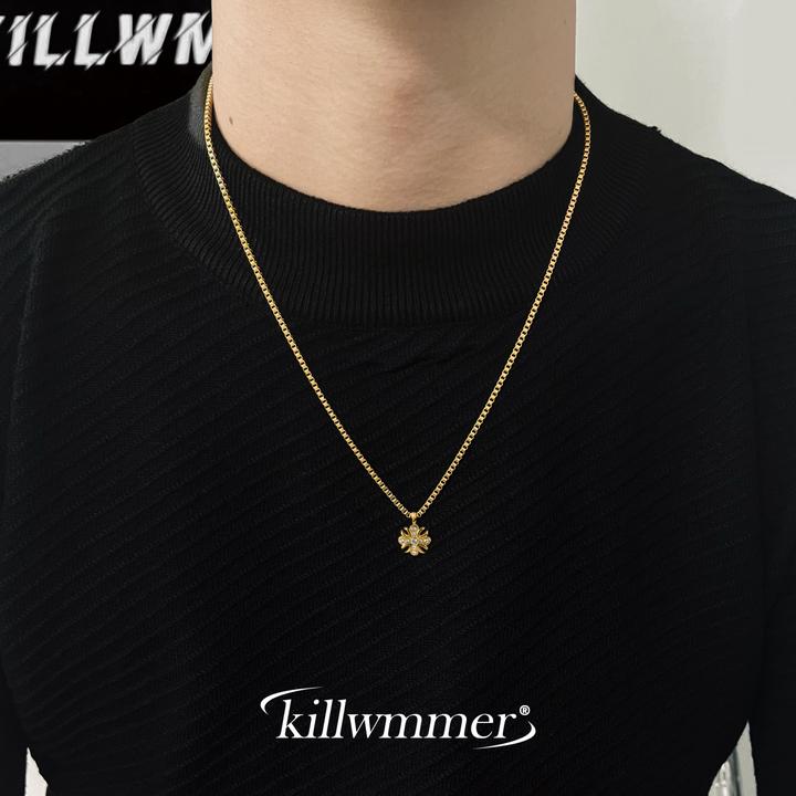 钛钢项链 简约风轻奢百搭项链男长款叠戴项链女高级感配饰毛衣链