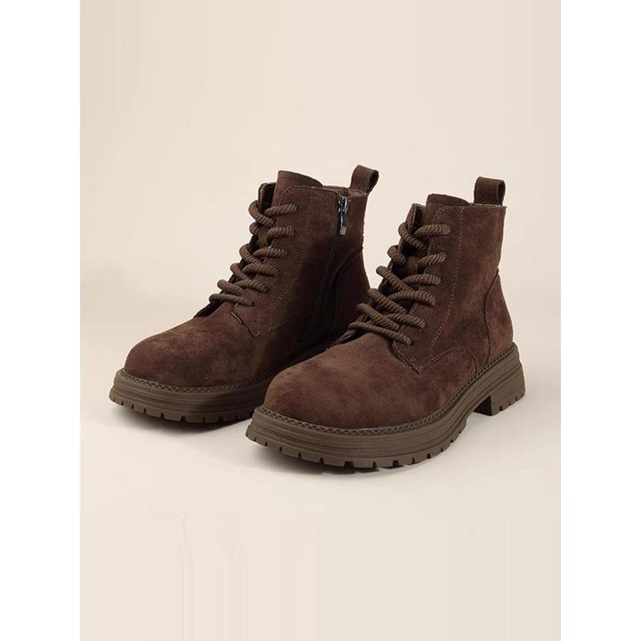 【清雅绝尘】厚底马丁靴女2025新款秋季骑士机车短靴