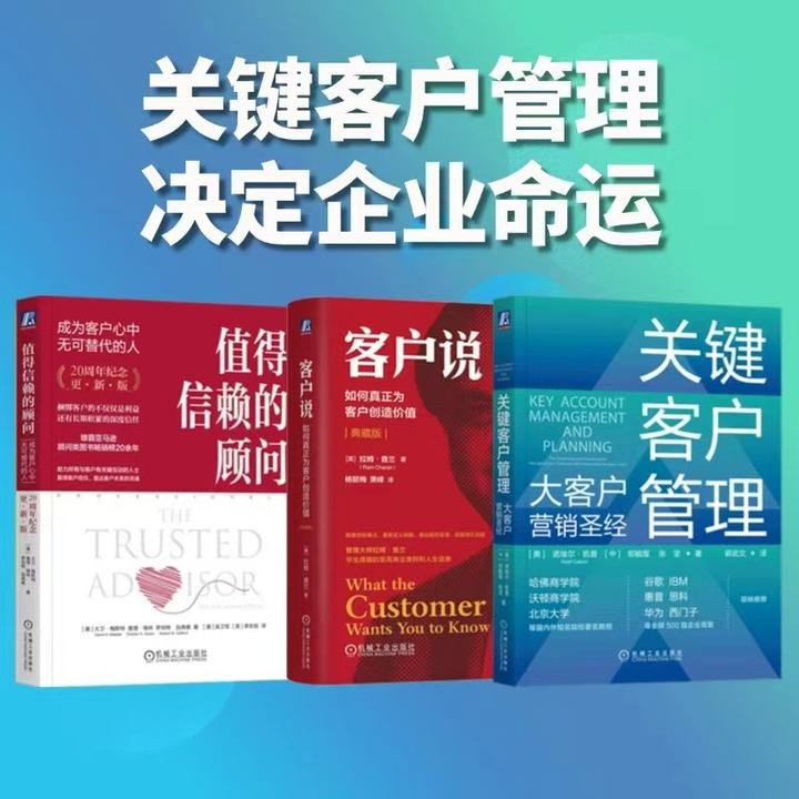 大客户管理三部曲书籍关键客户管理值得信赖的顾问客户说