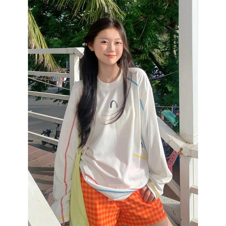 多巴胺穿搭哈苏线速干防晒衣男女款夏季美式户外运动百搭休闲上衣