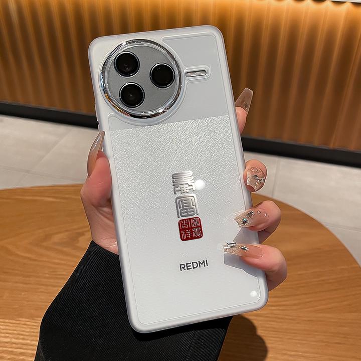 潮多米适用红米k80手机壳k80pro镜头全包k80至尊版支架透明防摔套