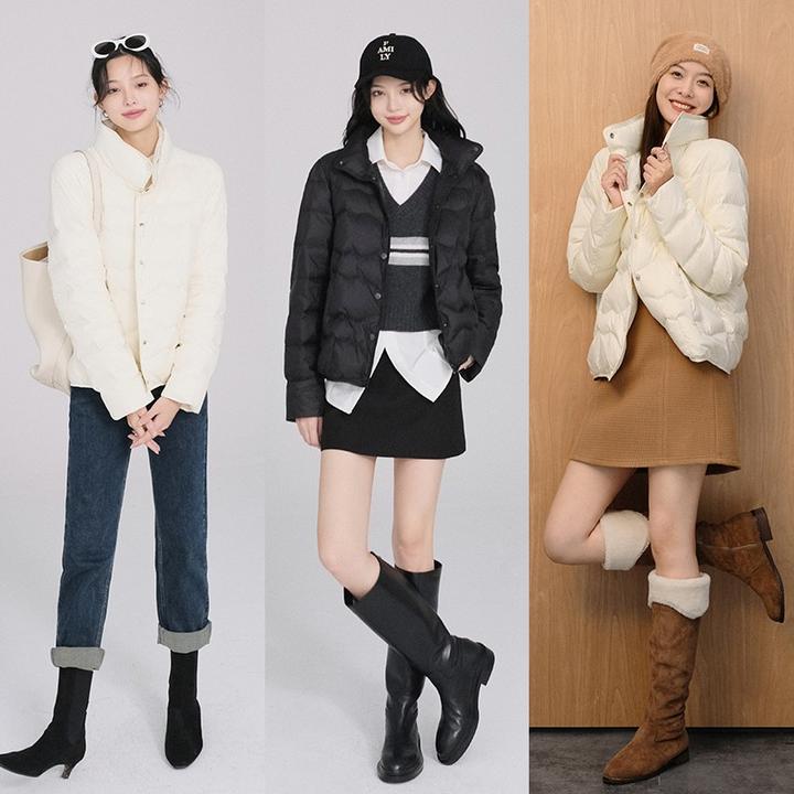 美洋MEIYANG 速暖鹅绒服 50+高阶尼龙*轻暖短款羽绒服打底