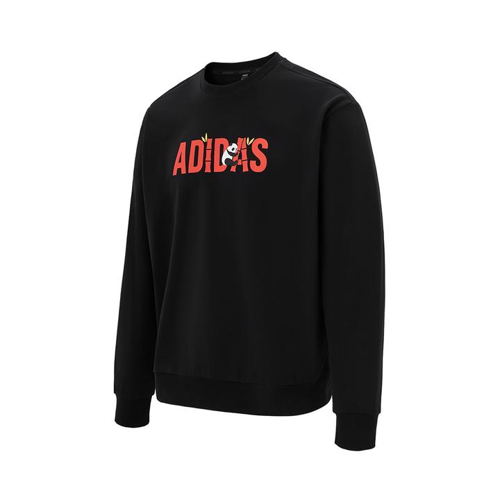 adidas/阿迪达斯男上衣25春季新款透气卫衣时尚圆领套头衫 KA1498