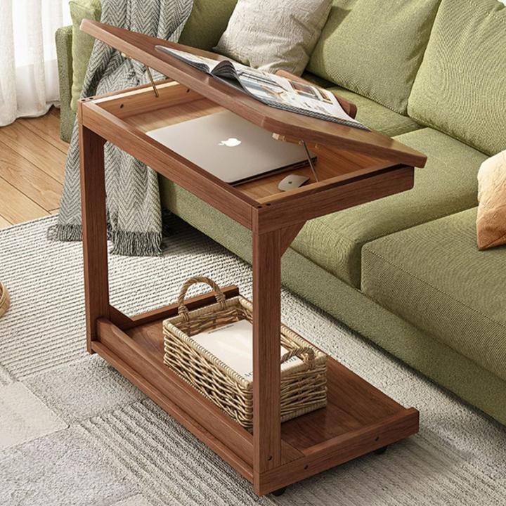 可移动边几翻盖储物小桌子客厅沙发角几茶几写字绘画桌卧室床边桌