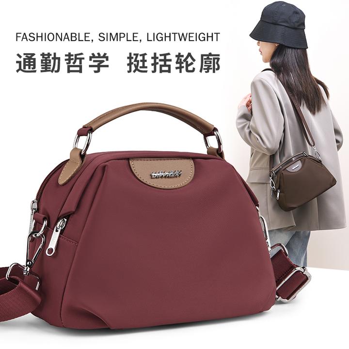 女包斜挎包轻便休闲牛津布包时尚百搭中年妈妈包单肩包小包6-059