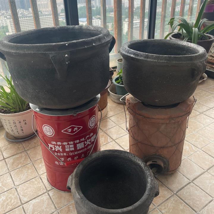 传统煨汤黑砂铫子