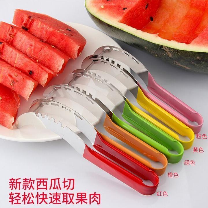 不锈钢西瓜切水果切块专用刀快速切西瓜哈密瓜切片器高效率家商用