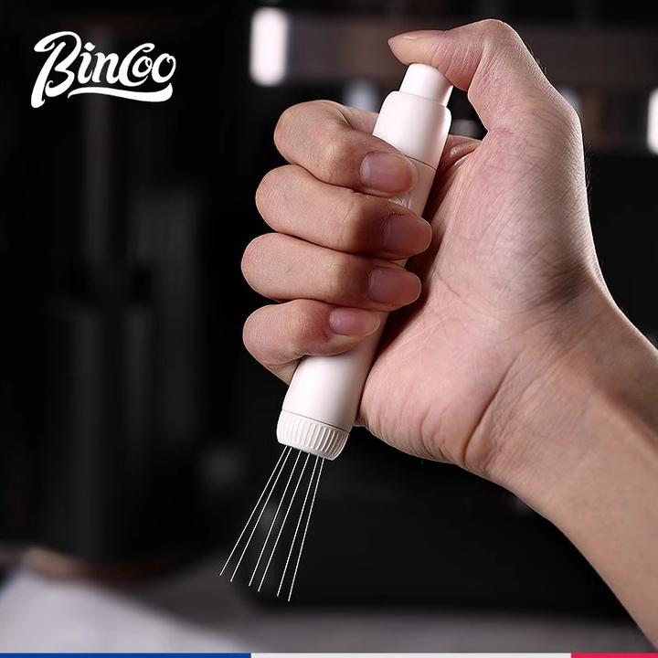 Bincoo伸缩磁吸不锈钢布粉针意式咖啡散粉针搅拌打散结块均匀布粉