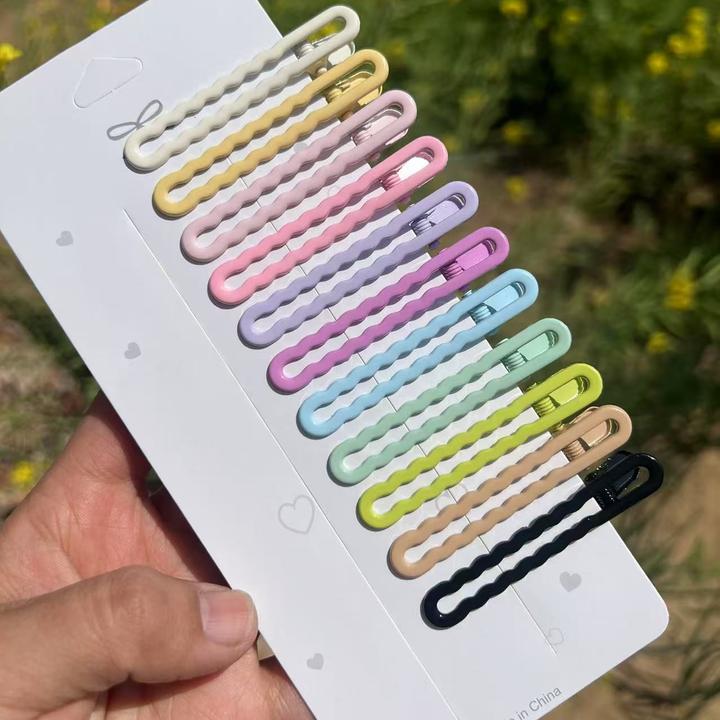 【新款】亮油无痕6cm细波浪广东夹发夹