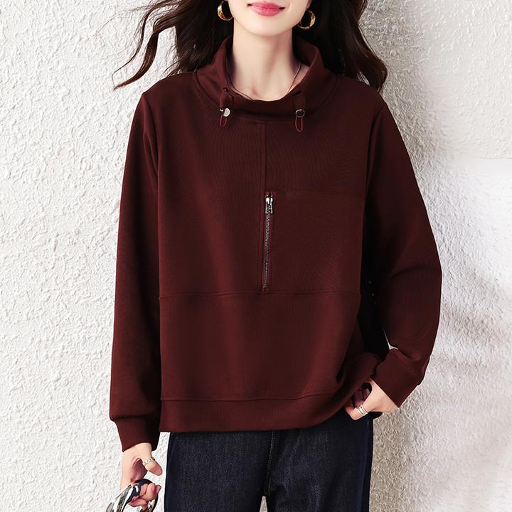 【女神新衣】2025秋季新款卫衣胖mm简约时尚宽松遮肉显瘦上衣百搭