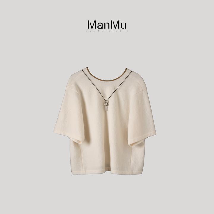 满目ManMu 【张琪专属】秋季高级气质100%羊毛毛衫350303