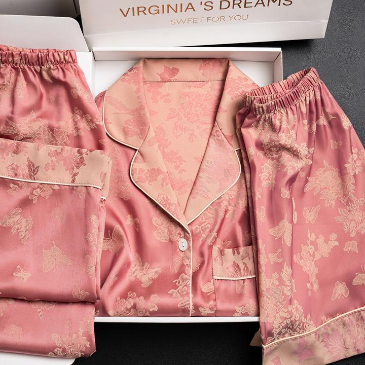 达芬奇密码女士睡衣胭脂雪2025穿搭睡衣新款秋冬长袖家居服套装