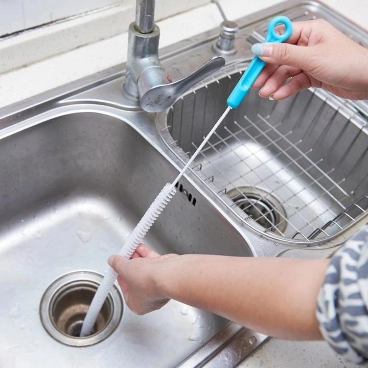 71cm管道疏通器水管池子管道疏通毛刷水槽清理通水加长管道刷子