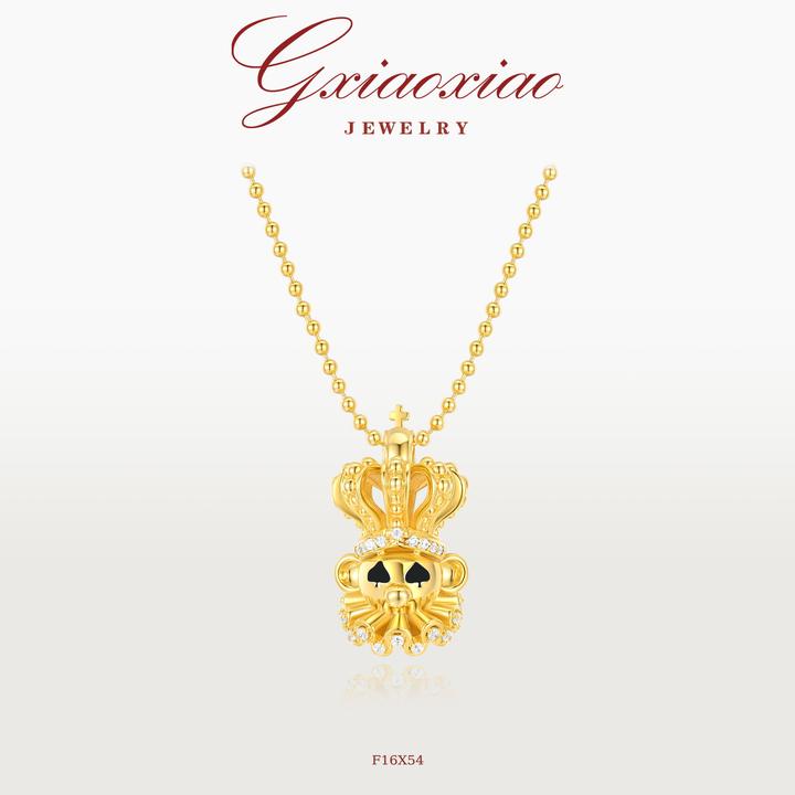G XIAOXIAO 【小丑国王】气质高级设计感小丑项链 F16X54新年礼物