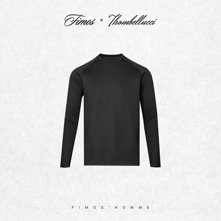 ★【一体织针织黑科技】秋冬新款套头衫长袖T恤针织衫 HT44