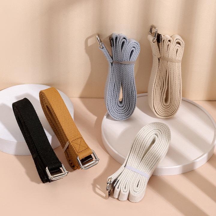 瑜伽伸展带纯棉瑜伽绳艾扬格拉伸带瑜伽开背辅助专业无弹力瑜伽带