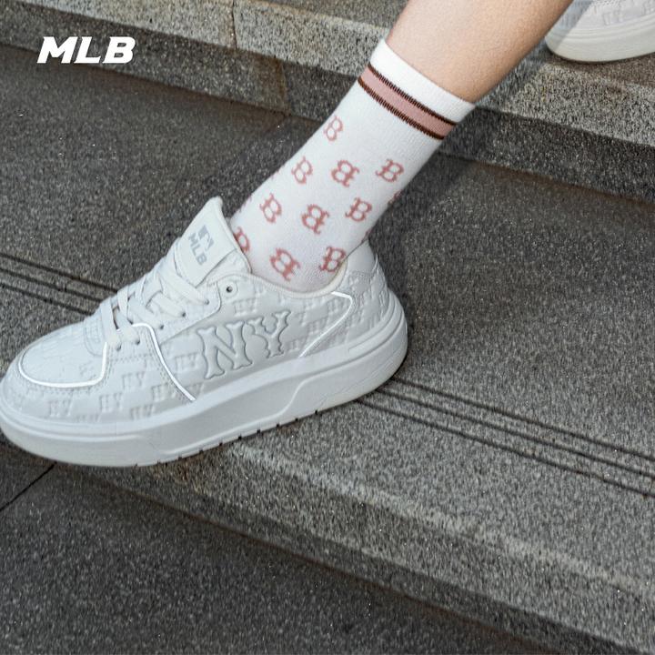 MLB官方复古穿搭印刻老花时尚学长鞋厚底增高板鞋25新款M25NSXE01