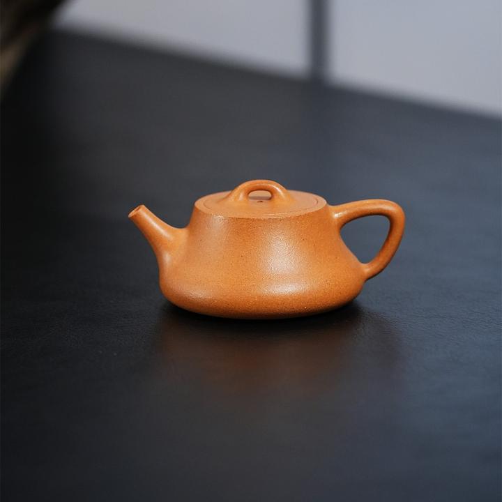 【顶蜀】础瓢壶精挑老宕口黄金段丨150cc宜兴紫砂壶高端茶器茶具