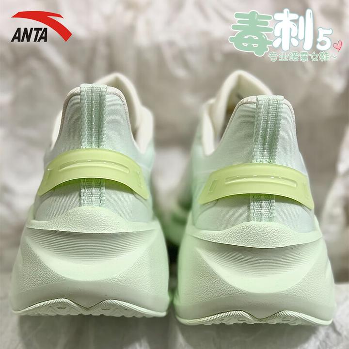 安踏女鞋毒刺5|跑步鞋2025秋冬季皮网面透气休闲鞋减震轻便运动鞋