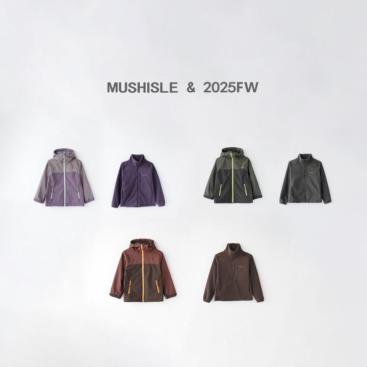 【MUSHISLE】阿又冬季童装儿童男童中大童秋冬防风硬壳冲锋衣85038D
