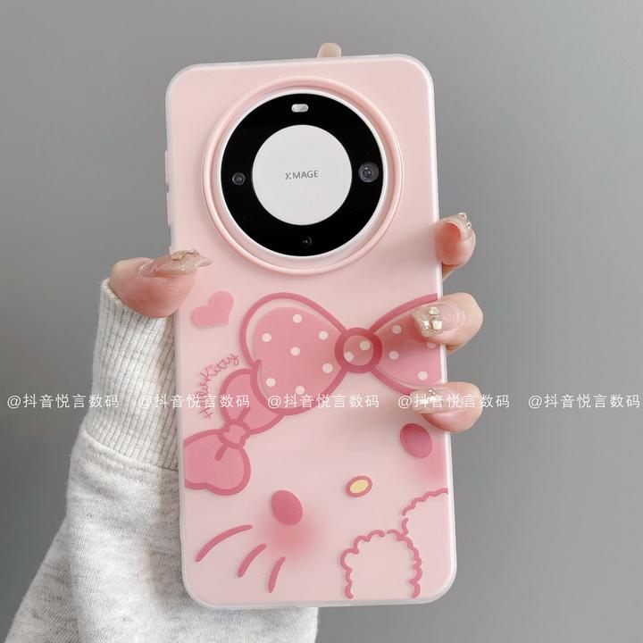 果冻壳适用华为mate70pro/60苹果16pro小米手机壳蝴蝶结KT高级ins