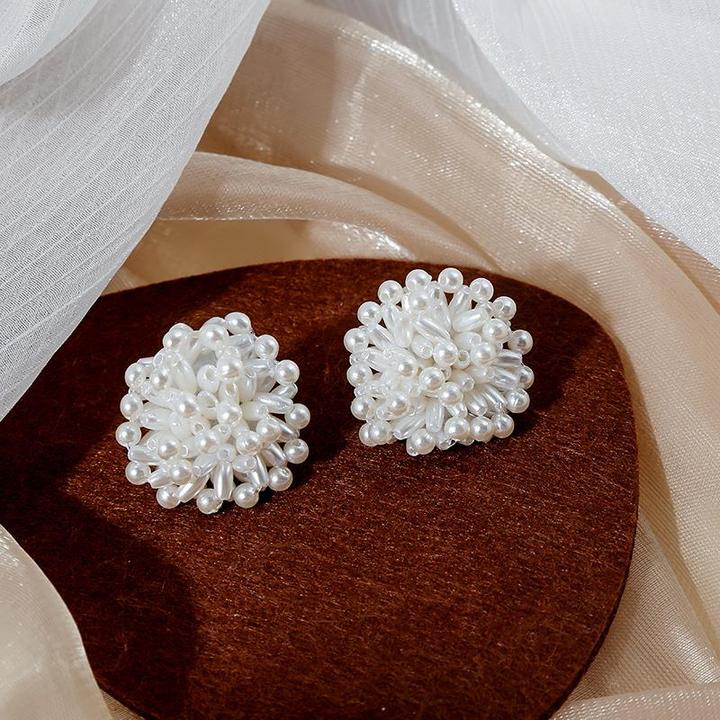 铜合金锆石耳饰 银针韩国东大门夸张个性烟花耳环新款时尚耳钉女