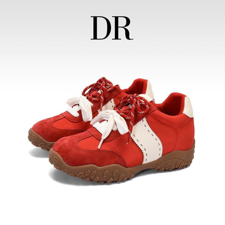【DR专柜正品】时尚运动休闲鞋女2025冬季新款厚底增高户外运动鞋