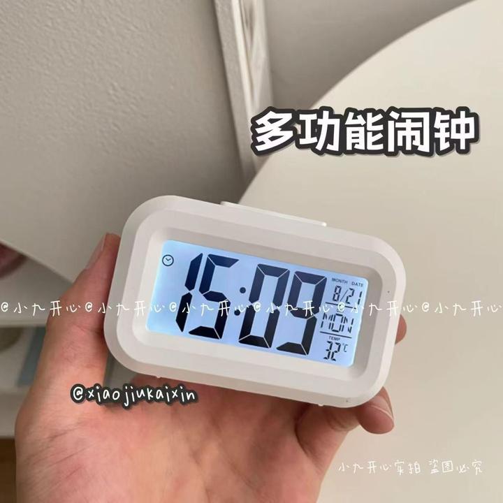 闹钟学生用带夜光床头简约创意电子钟多功能小时钟宿舍闹铃贪睡钟