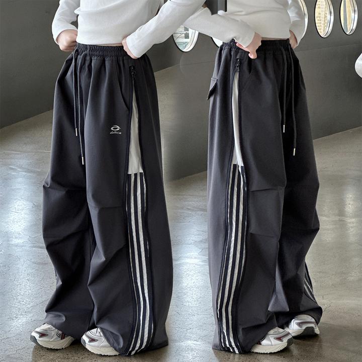 女童美式工装裤春秋休闲裤2025新款洋气女孩直筒裤秋装儿童裤子潮