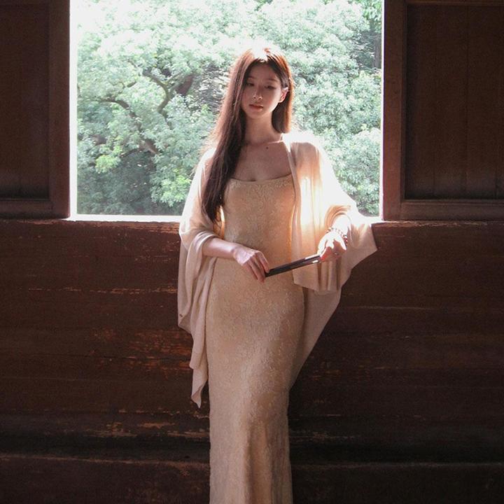 春秋夏季女披肩休闲中长款宽松夏天薄款外搭简约气质时尚披肩上衣