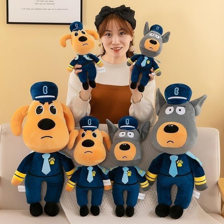 可爱拉布拉多警长玩偶毛绒玩具儿童卡通狗狗布娃娃礼物男女童