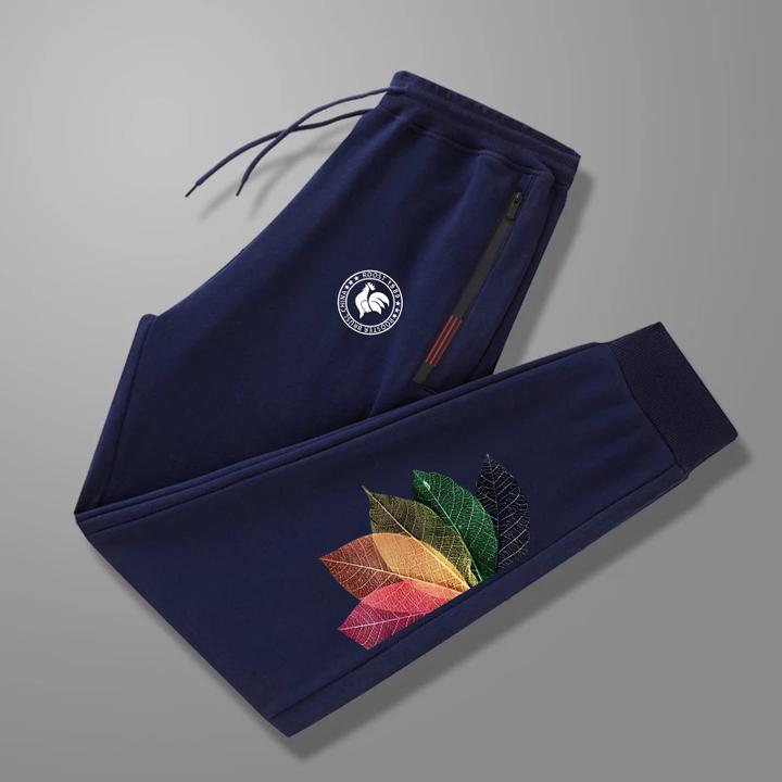 公鸡美式过冬加绒加厚卫裤宽松束脚慵懒运动卫裤时尚百搭秋冬新款