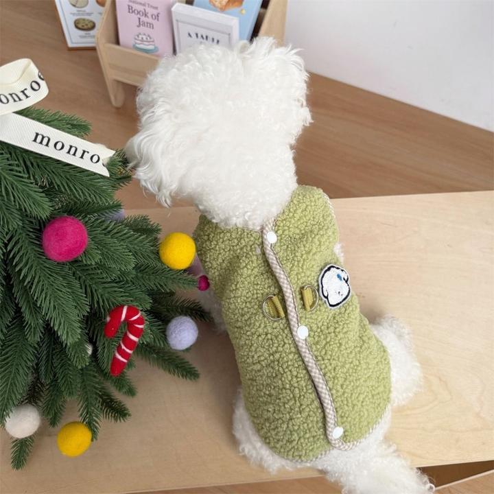 秋冬款可爱宠物衣服保暖加厚可爱狗狗衣服可爱超萌比熊布偶耐脏LU