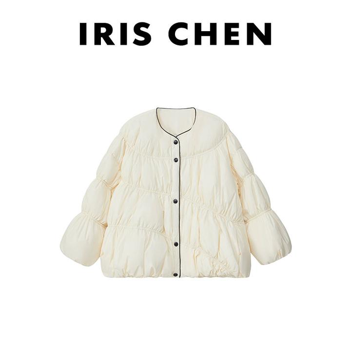 IRIS CHEN 棉花糖 2025冬“90白鸭绒”优雅气质保暖羽绒服25YRF1107