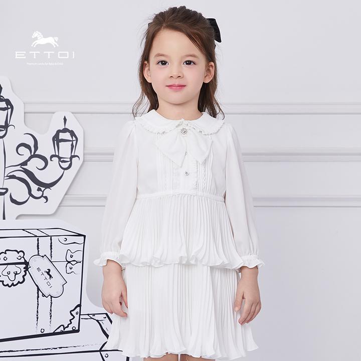 ETTOI爱多娃儿童公主裙周岁女宝宝礼服春秋款女童气
