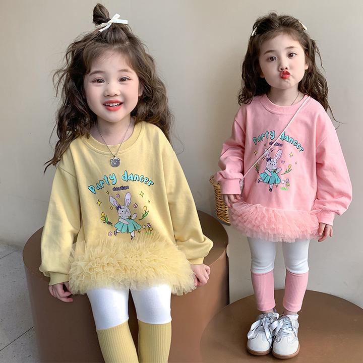 童装2025新款春秋装长袖上衣儿童服装女儿服爆款毛绒童装套装韩版