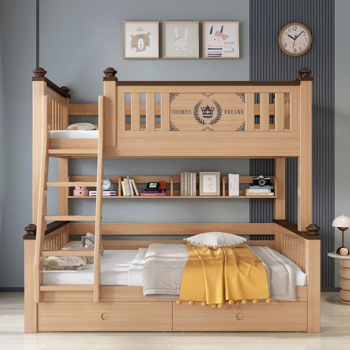 2024新款多功能实木母子床上下床成人两层床子母床上下儿童双层床