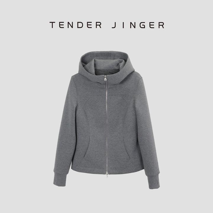 Tender Jinger|线下专供 连帽鹅绒卫衣短外套T54WM50131