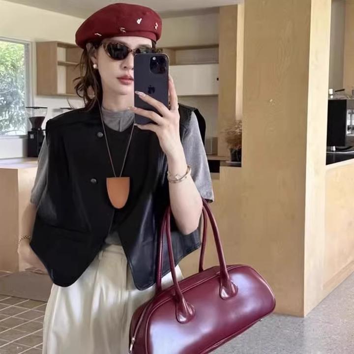 欧货复古女外穿2025秋季新款设计感马甲女款2025新款爆款显瘦气质