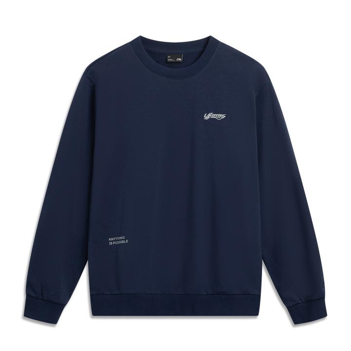 情侣加绒保暖卫衣丨李宁男女款套头衫休闲运动服AWDVC65