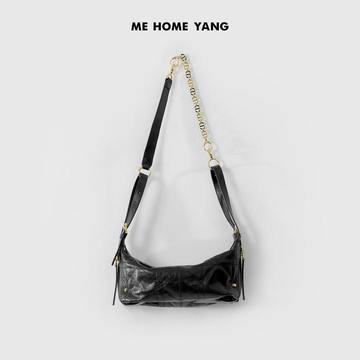 ME【黑金饺子包】定制大象纹TOGO牛皮百搭时尚真皮包包MESS0895