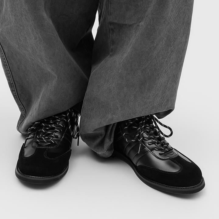 2025新款德训鞋男复古休闲运动板鞋厚底增高阿甘鞋百搭时尚休闲鞋