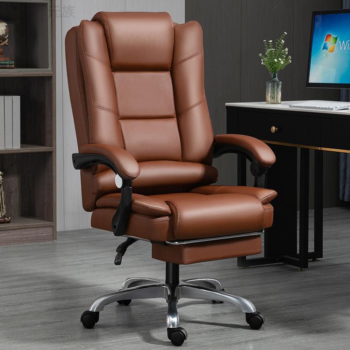 真皮老板椅椅子办公久坐不累人体工学椅家用宿舍沙发电脑椅学习椅