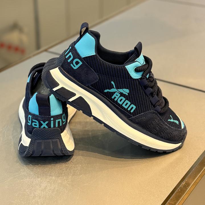 休闲鞋男2025秋季款厚底增高软底舒适阿甘鞋时尚百搭低帮系带男鞋