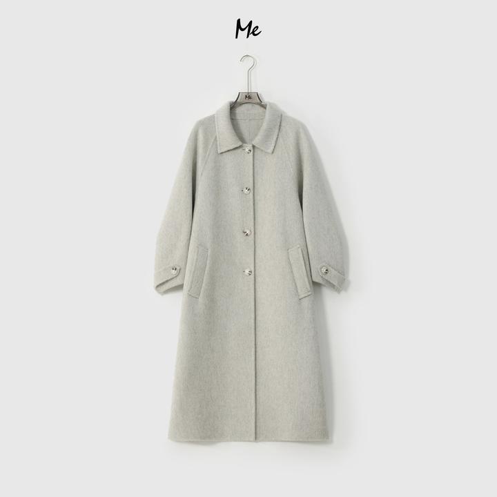 ME【灯笼鸵鸟大衣 （手工双面呢）】牦牛绒桑蚕丝混纺大衣MESA4752