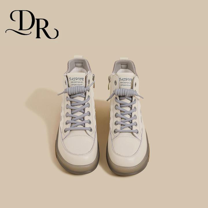 美拉德鞋子女款爆款2025新款灰色加绒侧拉炼机车靴英伦风骑士短靴