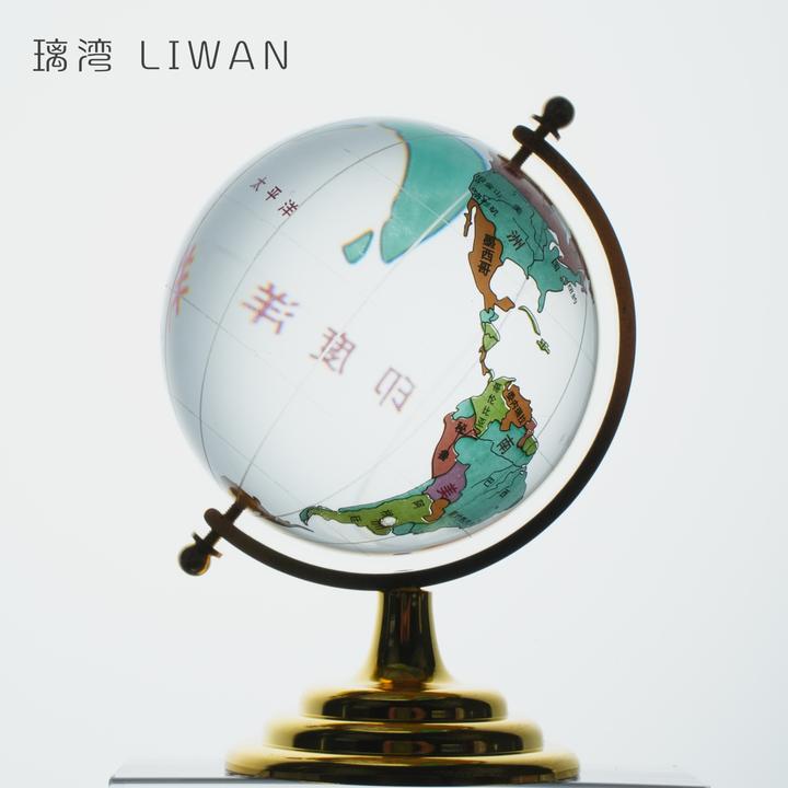 8厘米水晶地球仪VU激光打印地图