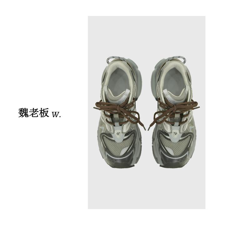 W.Diva【漫步人生】春季百搭品质网面厚底跑步运动休闲鞋0X30S0016